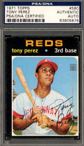 Tony Perez PSA DNA Vintage Signed 1971 Topps Autograph