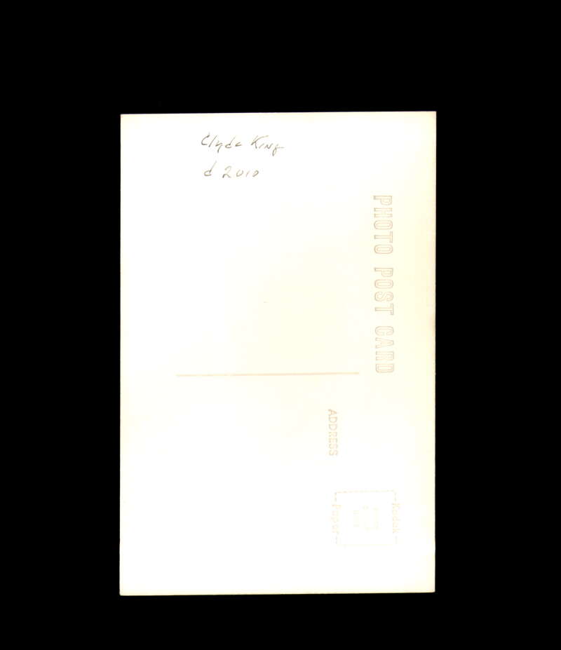 Clyde King Signed Photo Postcard Dodgers Autographed