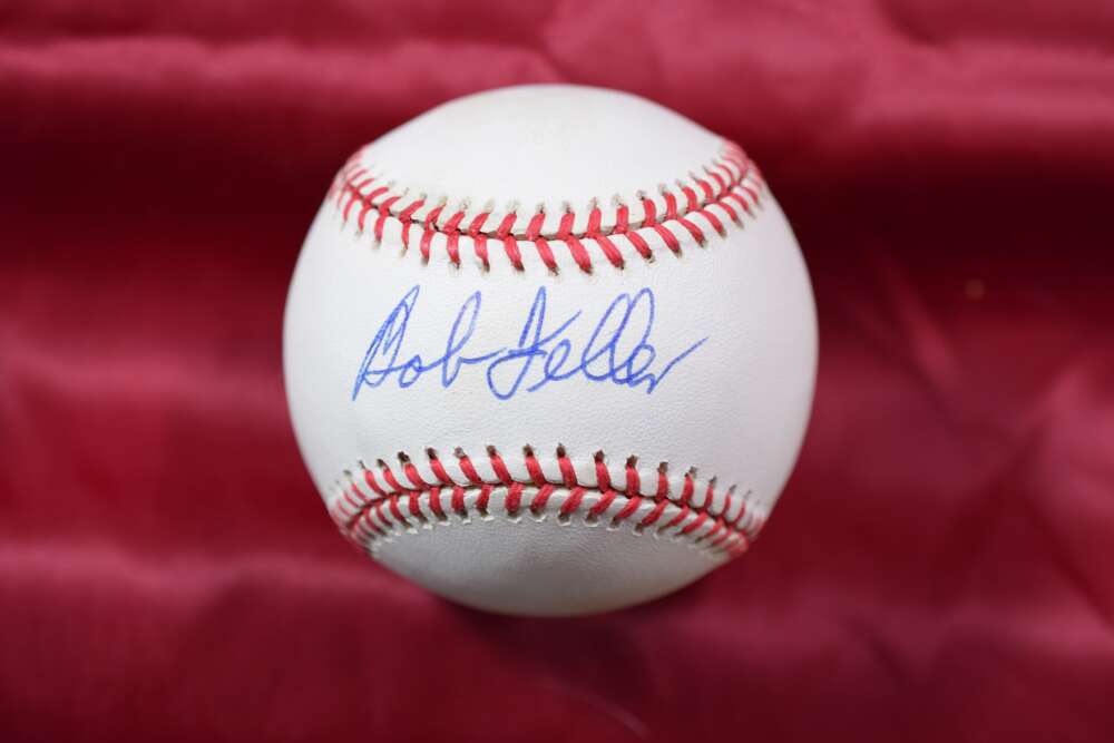 Bob Feller Autographed American League OAL Signed Baseball