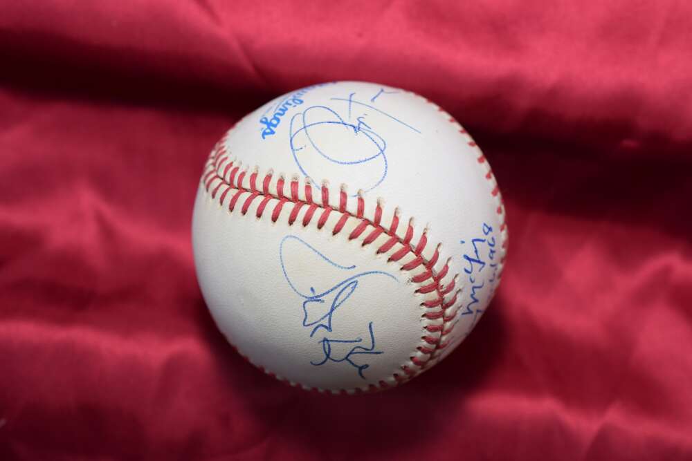 McLain Blue Pepitone LeFlore Autograph American League OAL Signed Baseball