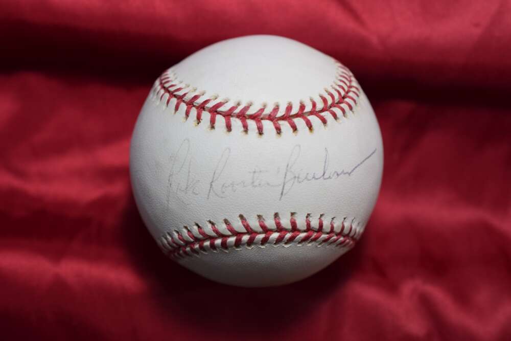 Rick Rooster Burleson Autograph Major League OML Signed Baseball