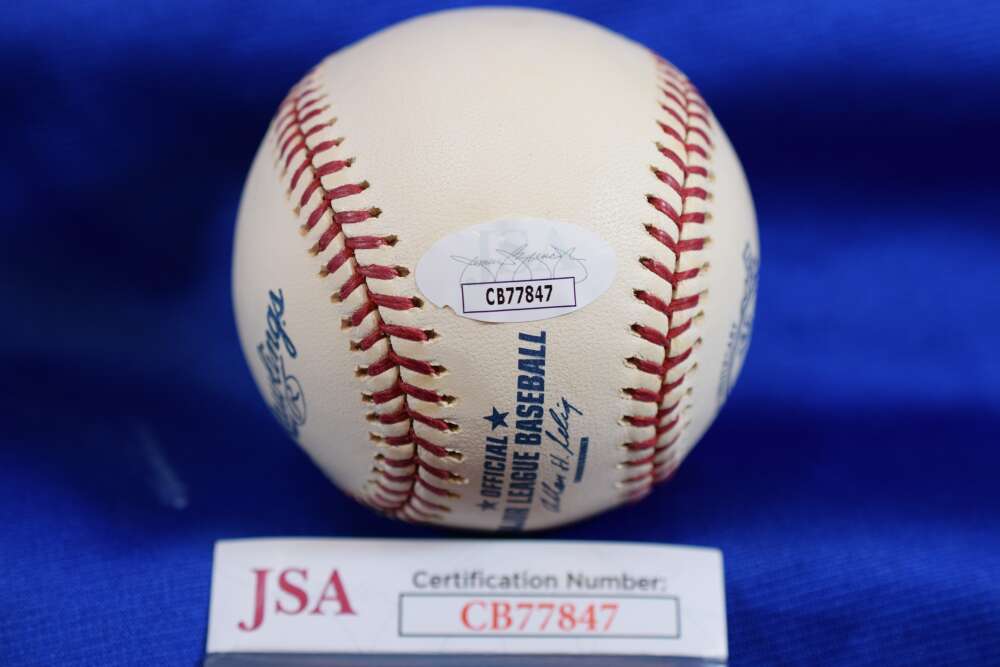 Chris Chambliss JSA COA Autograph OML Major League Signed Baseball