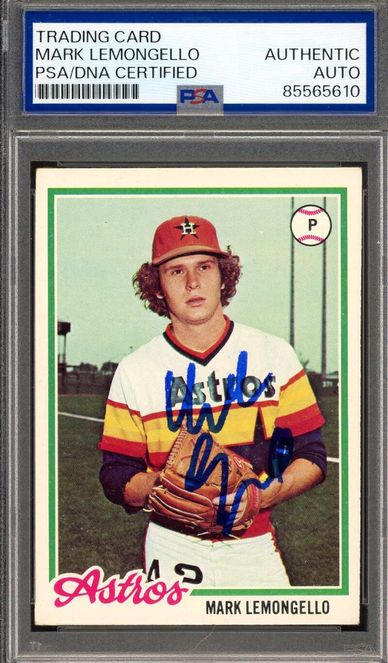 Mark Lemongello PSA DNA Signed 1978 Topps Autograph