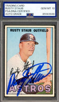 Rusty Staub Gem Mint 10 PSA DNA Signed 1967 Topps Autograph