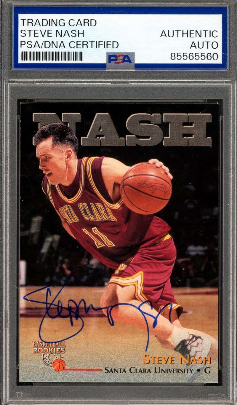 Steve Nash PSA DNA Signed 1996 The Score Rookies Autograph