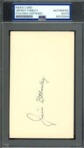 Jim Bottomley PSA DNA Coa Signed 3x5 Index Card Autograph