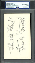 Frankie Frisch PSA DNA Coa Signed 3x5 Index Card Autograph