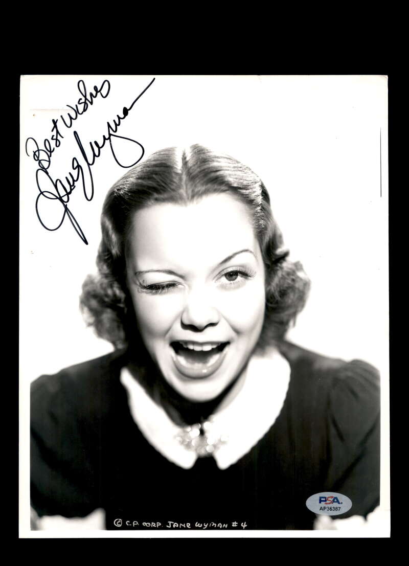 Jane Wyman PSA DNA Coa Signed 8x10 Photo Autograph
