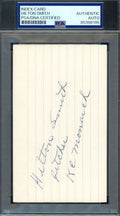 Hilton Smith PSA DNA Cert Signed 3x5 Index Card Autograph