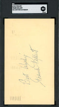 Frank Kellert SGC Coa Signed 1955 GPC Government Postcard 1955 Dodgers Autograph