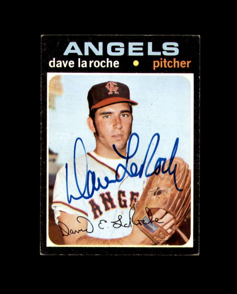 Dave LaRoche Signed Original 1971 Topps California Angels Autograph