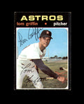 Tom Griffin Signed Original 1971 Topps Houston Astros Autograph