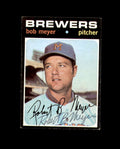 Bob Meyer Signed Original 1971 Topps Milwaukee Autograph