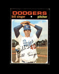 Bill Singer Signed 1971 Topps Los Angeles Dodgers Autograph