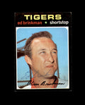 Ed Brinkman Signed Original 1971 Topps Detroit Tigers Autograph