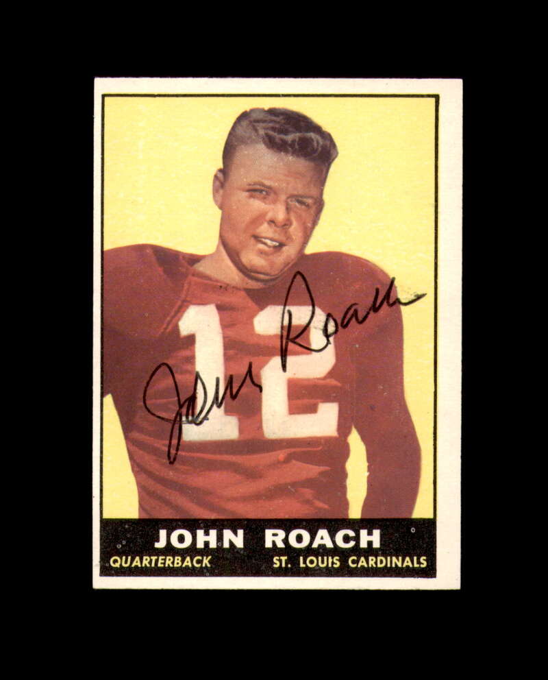 John Roach Signed 1961 Topps St. Louis Cardinals Autograph