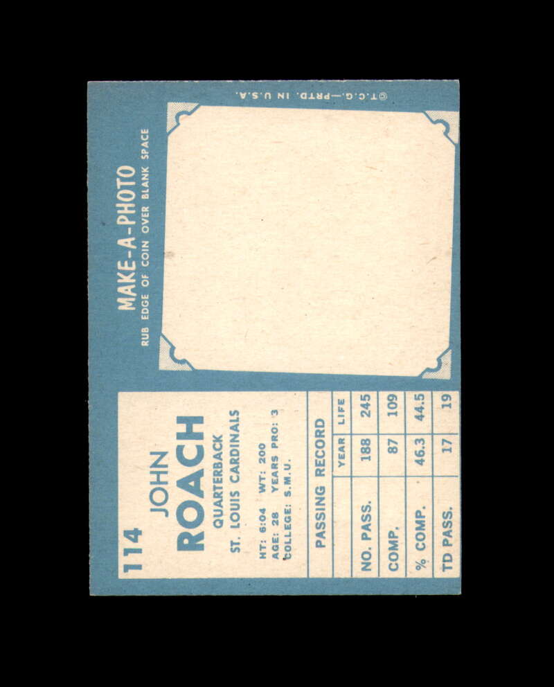 John Roach Signed 1961 Topps St. Louis Cardinals Autograph