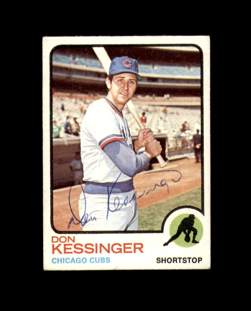 Don Kessinger Signed Original 1973 Topps Chicago Cubs Autograph