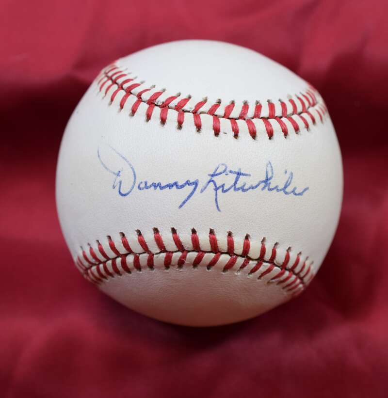 Danny Litwhiler Autograph National League ONL Signed Baseball