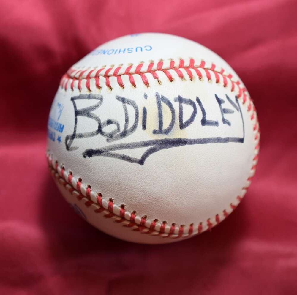 Bo Diddley Autograph American League OAL Signed Baseball