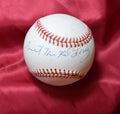 Earnest The Kid Long Autograph American League OAL Signed Baseball