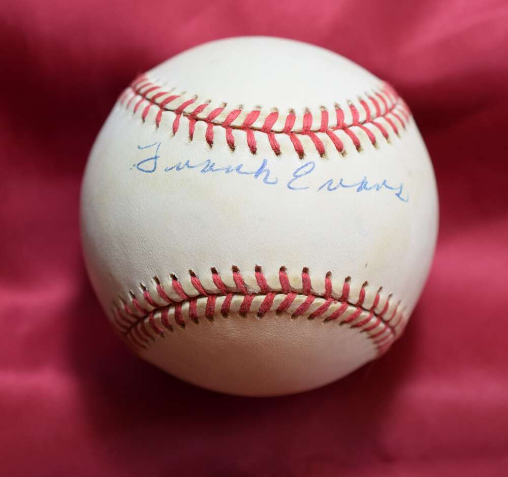 Frank Evans Autograph American League OAL Signed Baseball
