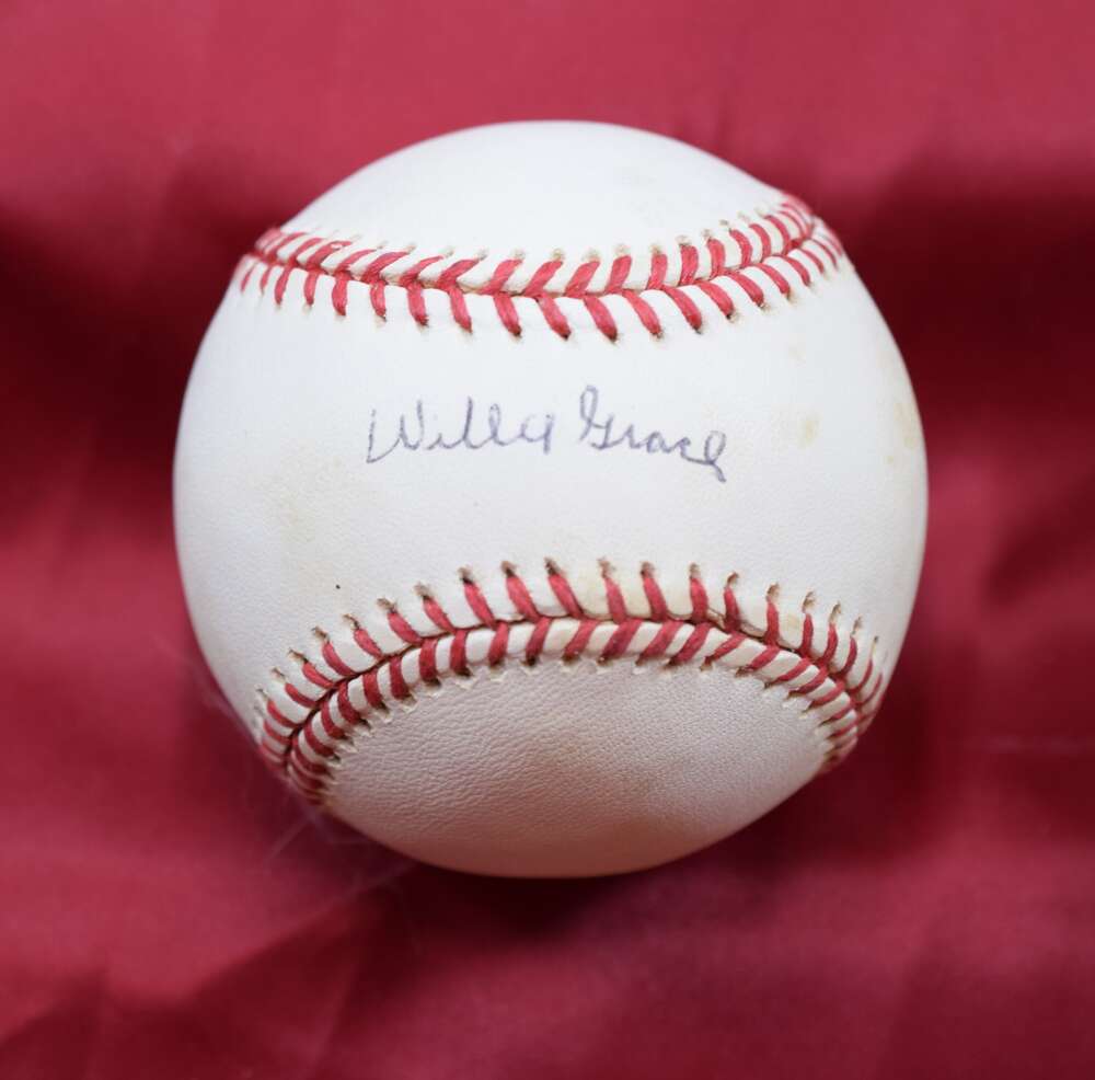 Willie Grace Autograph American League OAL Signed Baseball