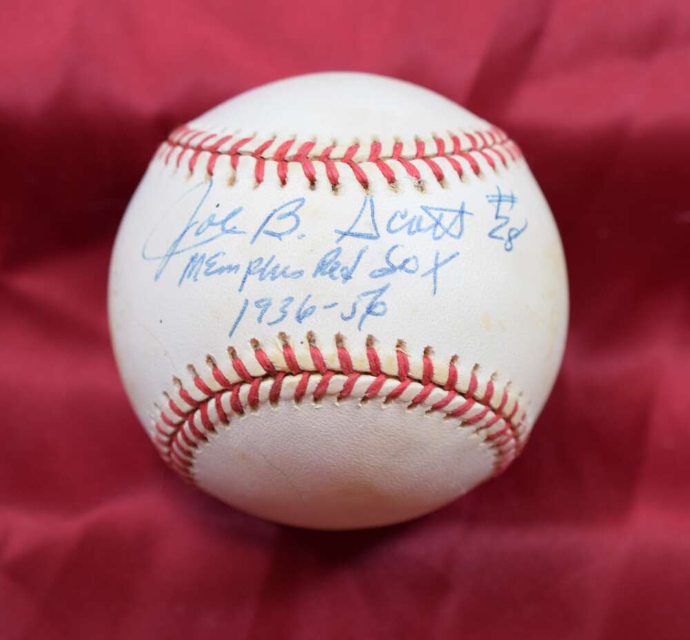 Joe B Scott Autograph American League OAL Signed Baseball