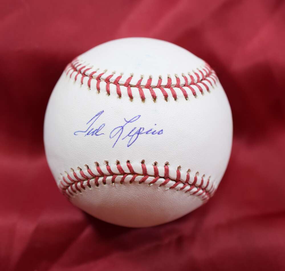Ted Lepcio Autograph Major League OML Signed Baseball