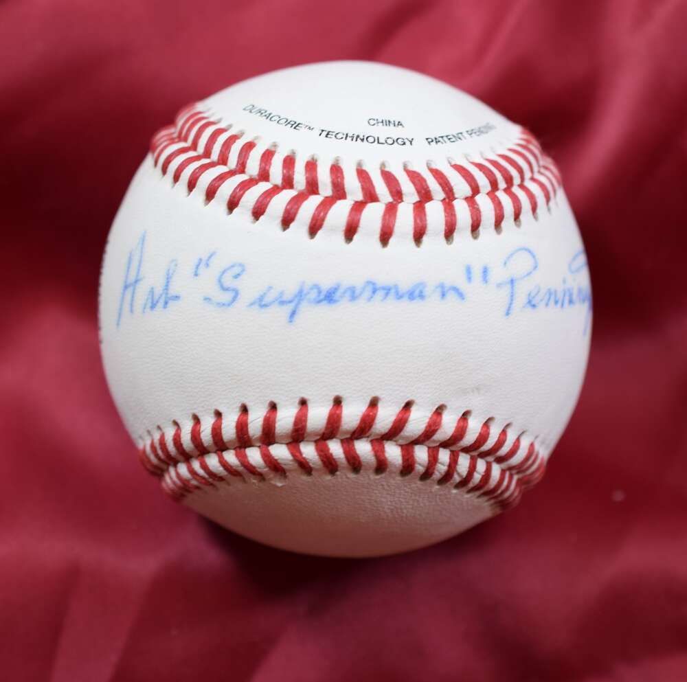 Art Superman Pennington Autograph Signed Baseball
