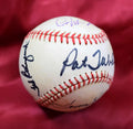 Ted Kluzewski May Helms Autograph Official National League ONL Signed by 4 Baseball