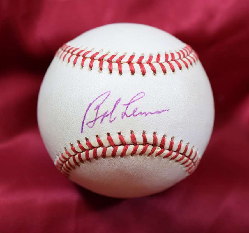 Bob Lemon Autograph Official American League OAL Signed Baseball