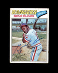 Gene Clines Signed Original 1977 Topps Texas Rangers Autograph