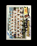 Lucchesi Clines Bibby Signed by 3 1977 Topps Team Texas Rangers Autograph