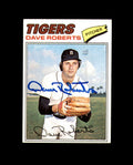Dave Roberts Signed Original 1977 Topps Detroit Tigers Autograph