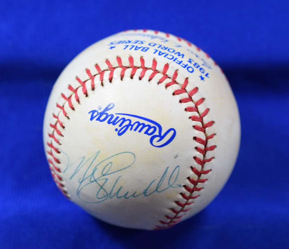 Rose Carlton Morgan Schmidt PSA DNA Autograph 1983 World Series Signed by 4 Baseball