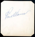 Paul Waner JSA Loa Signed Album Page Cut Autograph