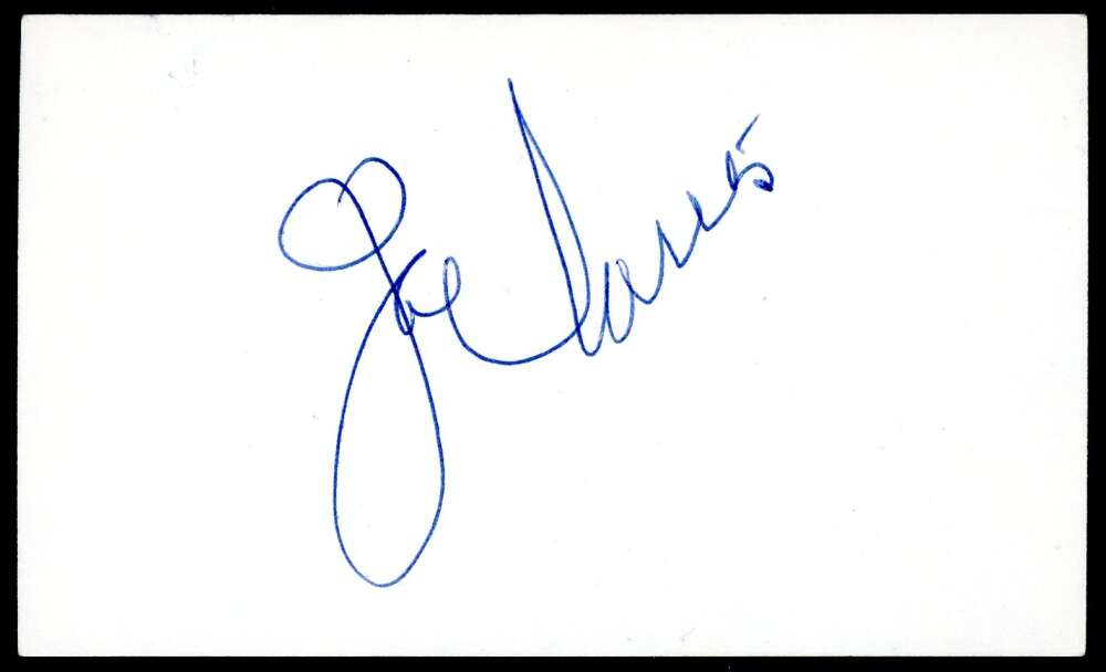 Joe Louis JSA Loa Signed 3x5 Index Card Autograph