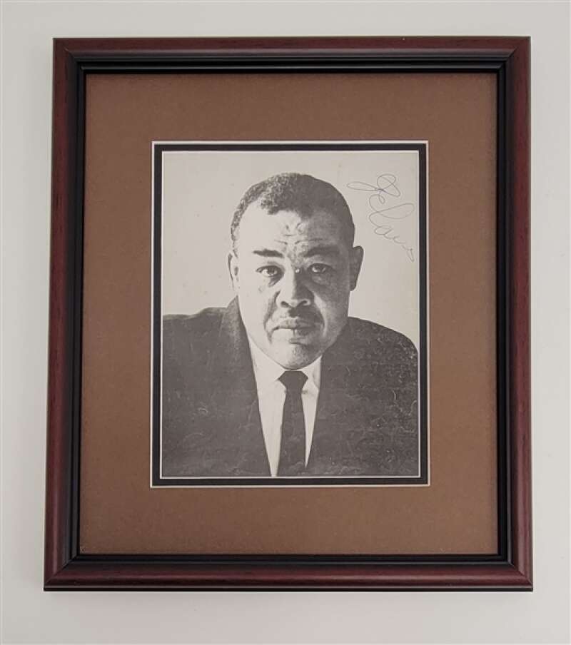 Joe Louis Beckett BAS LOA Signed 8x10 Photo Framed To 14x16 Autograph