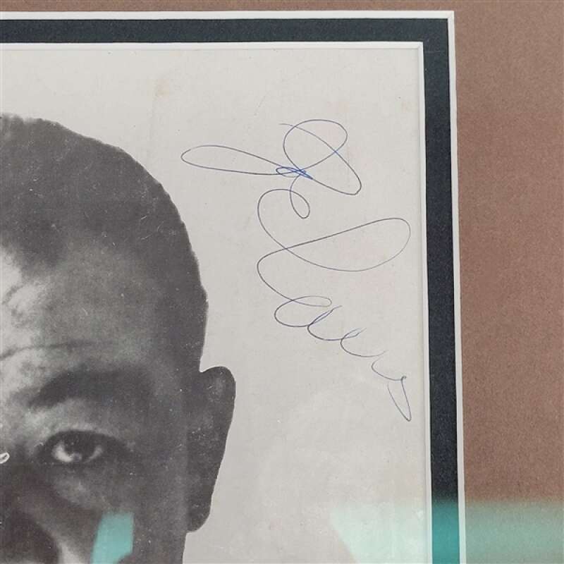 Joe Louis Beckett BAS LOA Signed 8x10 Photo Framed To 14x16 Autograph