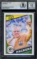 Ron Wolf Gem Mint 10 Beckett BAS Signed 1984 Custom Trading Card Autograph
