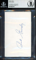Curt Gowdy Gem Mint 10 Beckett BAS Signed 3x5 Index Card Autograph