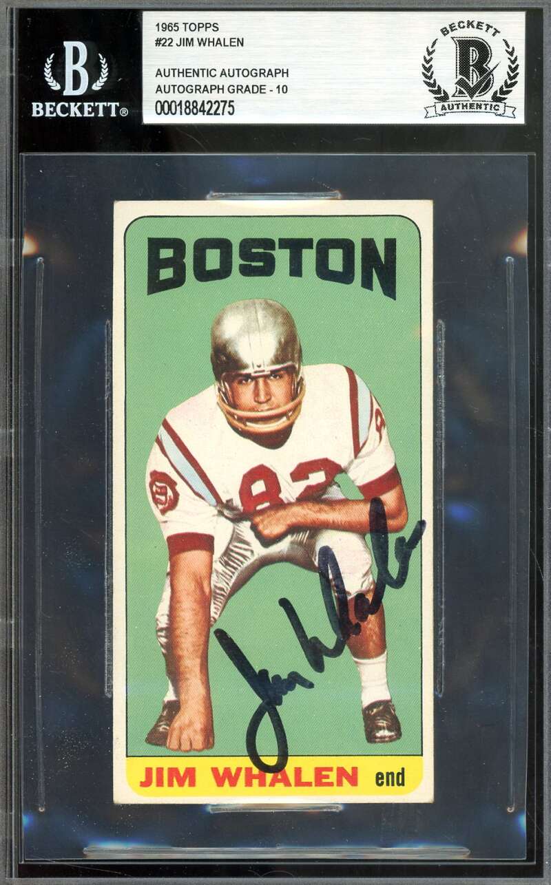 Jim Whalen Gem Mint 10 Beckett BAS Signed 1965 Topps SP Autograph