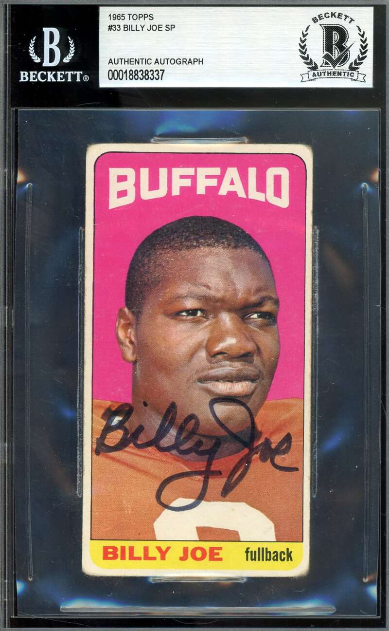 Billy Joe Beckett BAS Signed 1965 Topps SP Autograph