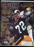 Deacon Jones PSA DNA Signed  1969 Sport Magazine Autograph HOF 80