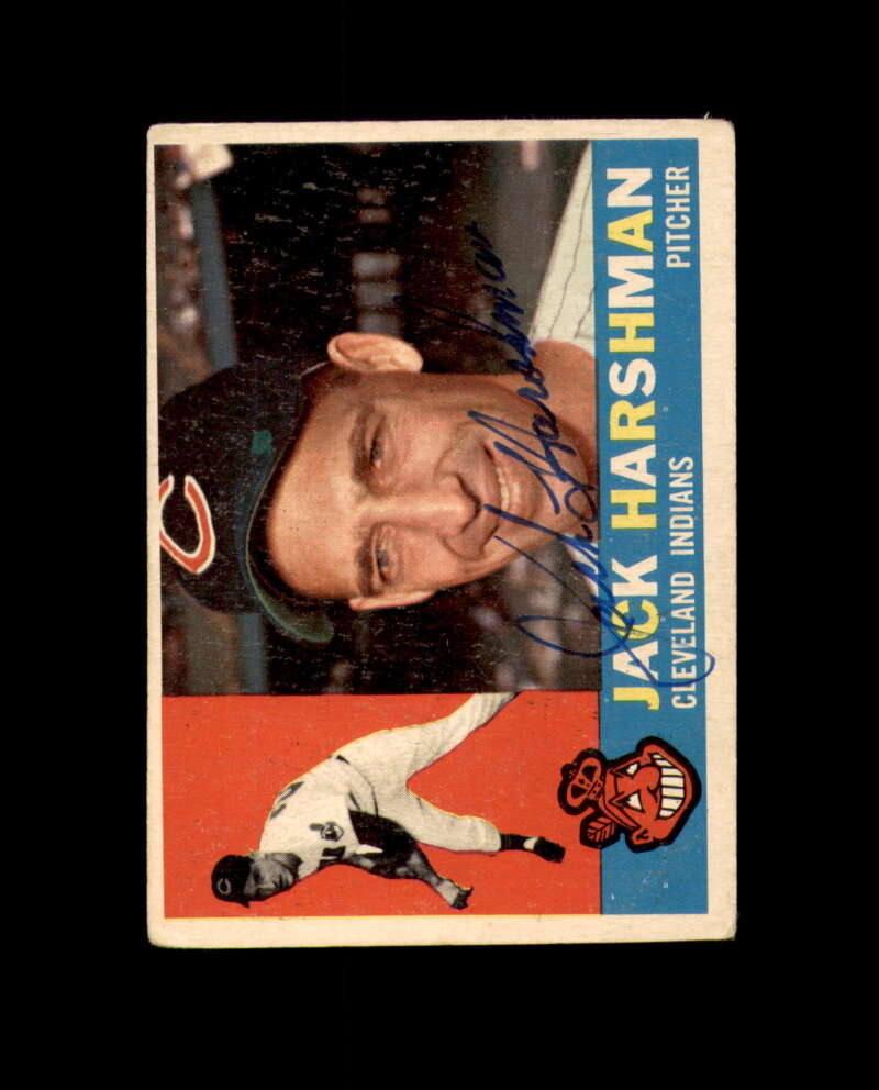 Jack Harshman Signed Authentic 1960 Topps Cleveland Autograph