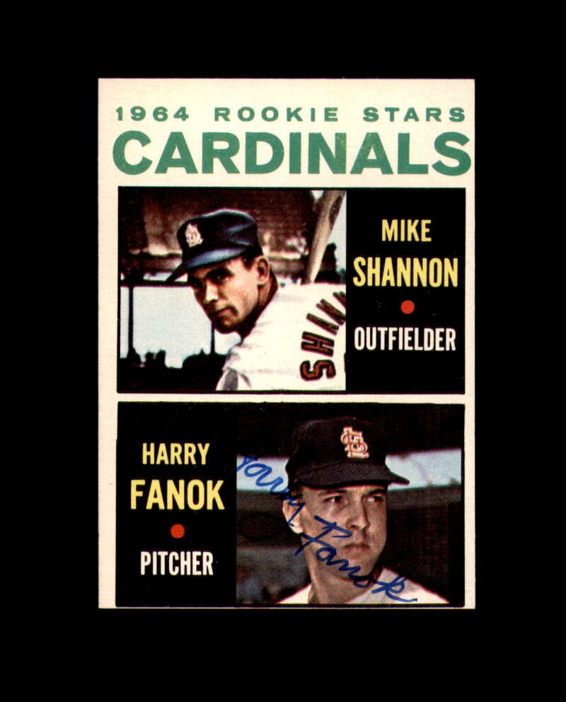 Harry Fanok Signed Authentic 1964 Topps Rookie Stars St. Louis Cardinals Autograph