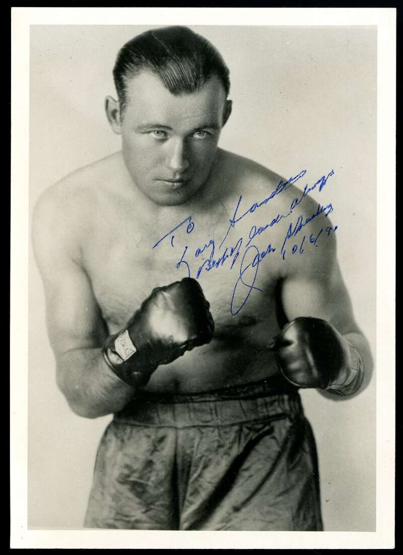 Jack Sharkey PSA DNA Autograph 5x7 Photo Signed