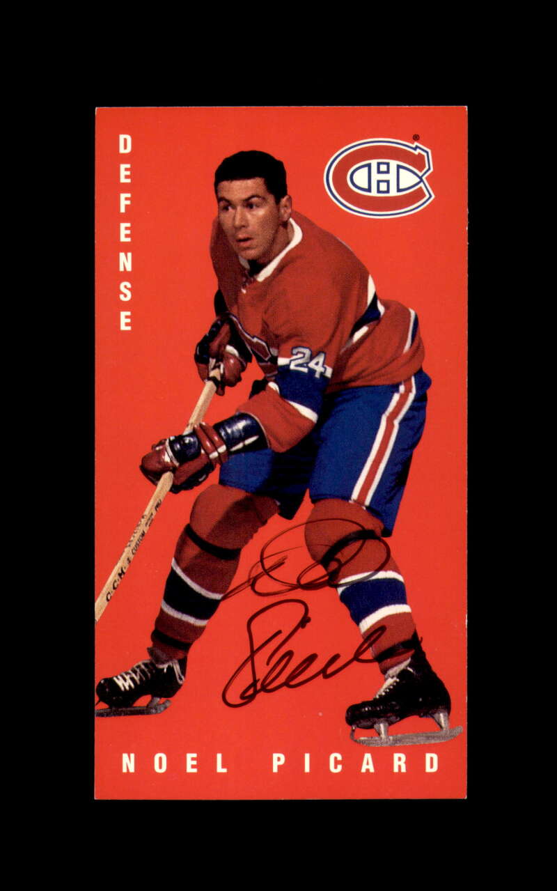 Noel Picard Signed 1994 Parkhurst Tall Boys Montreal Canadians Autograph