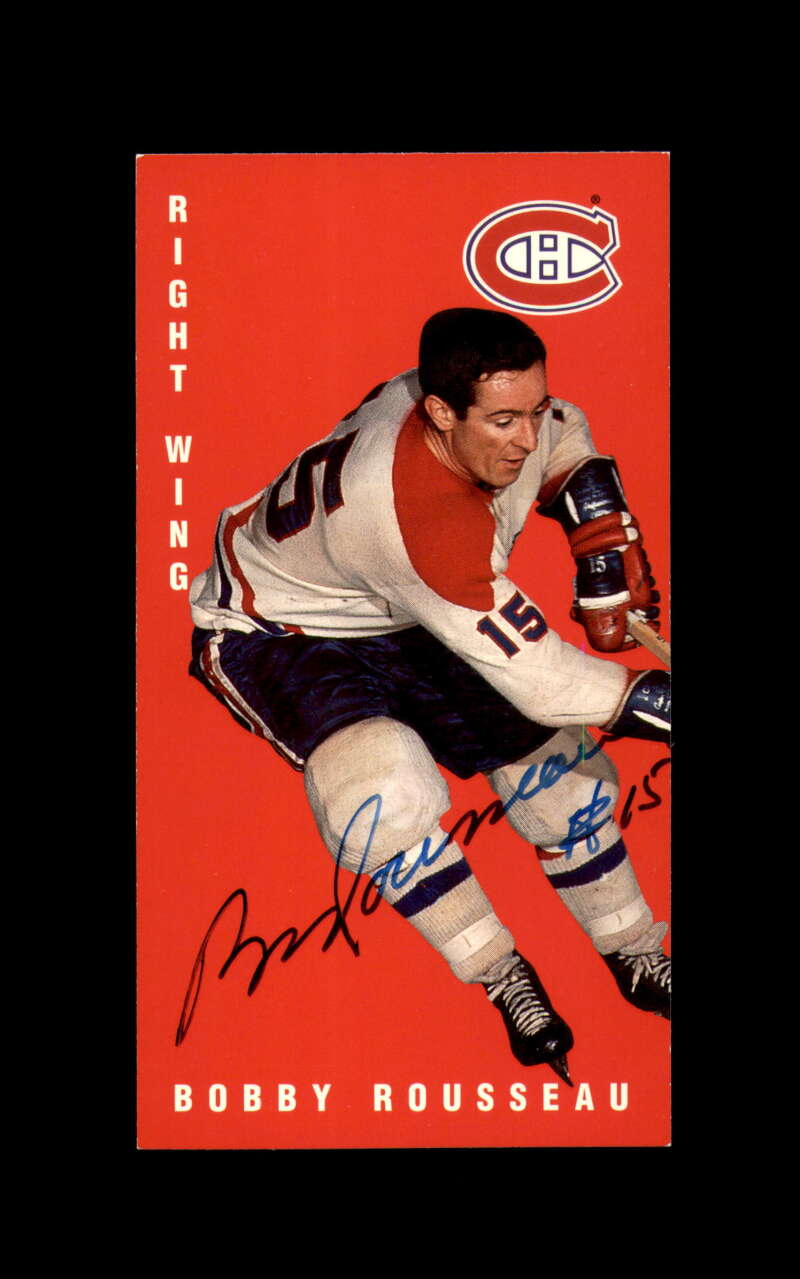 Bobby Richardson Signed 1994 Parkhurst Tall Boys Montreal Canadians Autograph